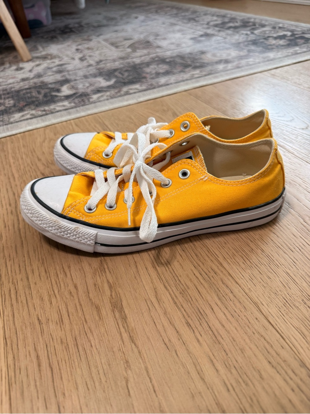 Yellow Converse Canvas Low-Top Sneakers - Picture 6 of 9